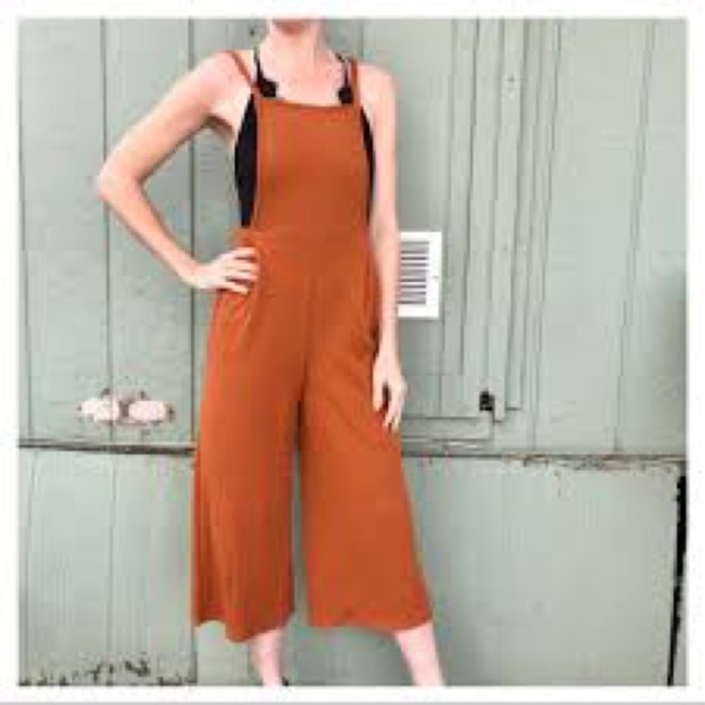 Burnt orange jumpsuit